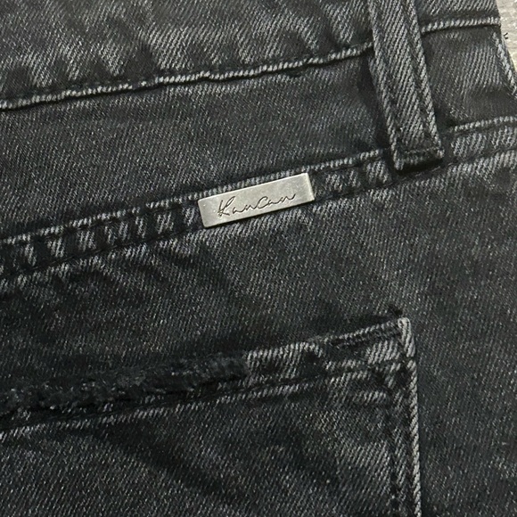 BNWOT KanCan distressed black shorts - Picture 2 of 5